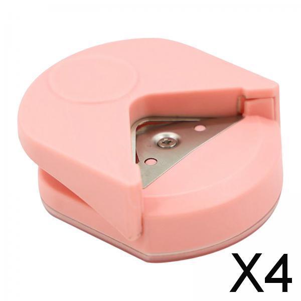 4xPaper Corner Rounder R4 DIY Crafts for Business Cards Photo Card Making Pink