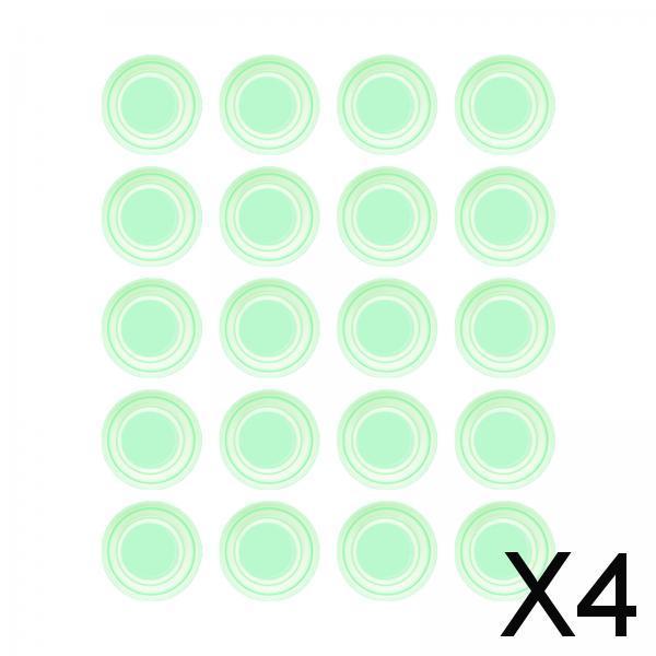 4x20Pcs Car Door Anti Collision Gasket Decoration Accessory for Truck SUV Without sign