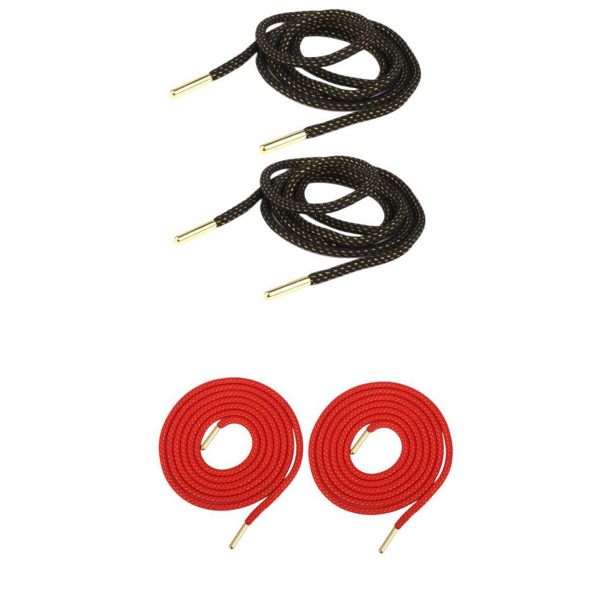 2Pairs Footful Golden Head Shoe Laces Shoelaces Hiking Sport Sneakers String