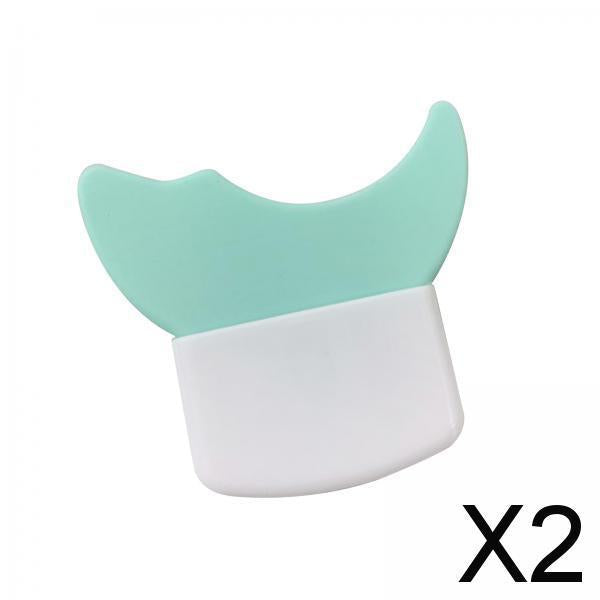 2xEyeliner Stencil Eyeshadow Stencil Eyeshadow Applicators Plate Eyelash Guard Green