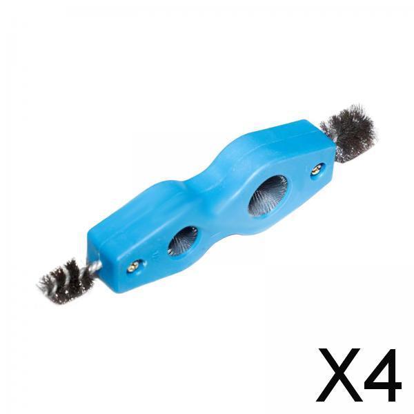 4x4 in 1 Battery Brush Cleaner Cleaning Tool Double Head Fits for Brazing Blue