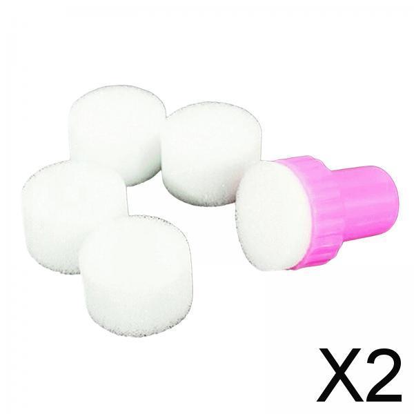 2x5 Pieces Nail Art Soft Sponges Mini Stamping Manicure Sponges for Salon