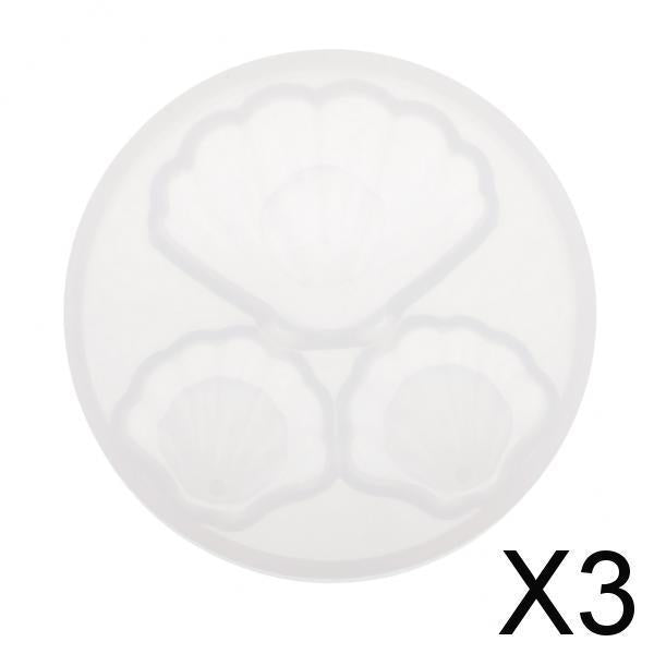 3x1 Piece Shell Shape Silicone Mold Shell Hanging Ornament Mould Craft Tools