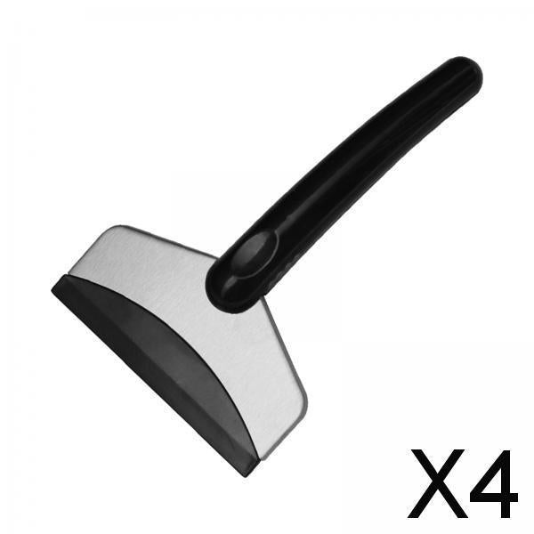 4xice Scraper Car Exterior Cleaning Tool for Windows Auto Windscreen Stainless Steel