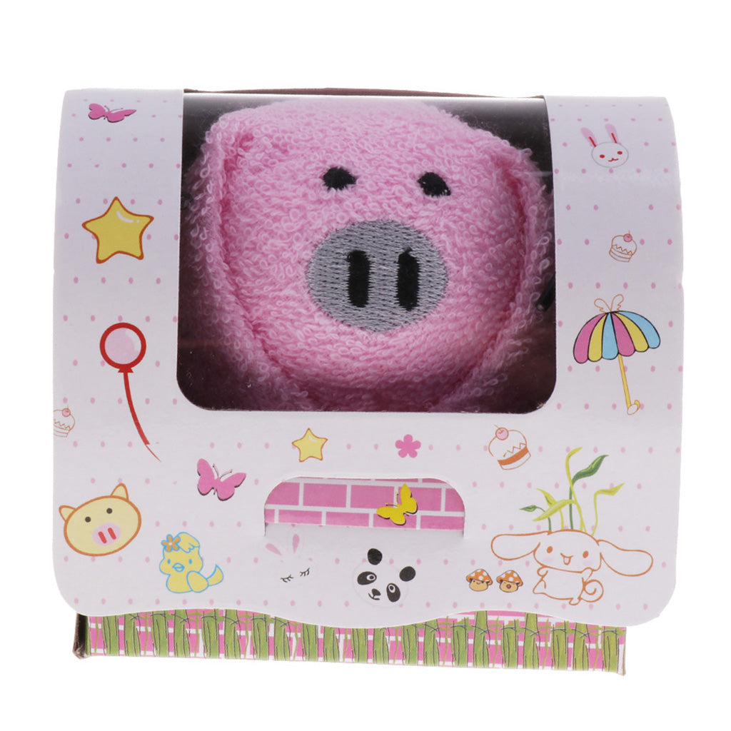 Kindergarten Gifts Cute Animal Shape Towel 19x19cm Male Pig