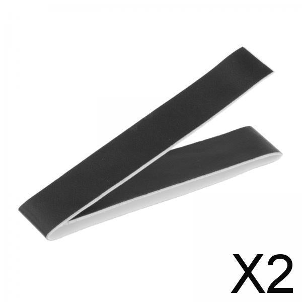 2xBadminton Tennis Racket Head Protector Sticker Frame Protective Tapes Guard Black