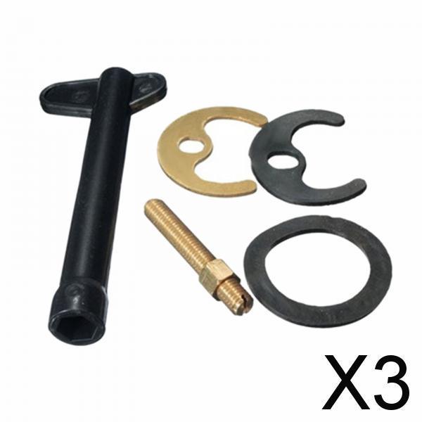 3xBasin Washer Sink Mixer Tap Fixing Fitting Kit Bolt Kitchen Bracket
