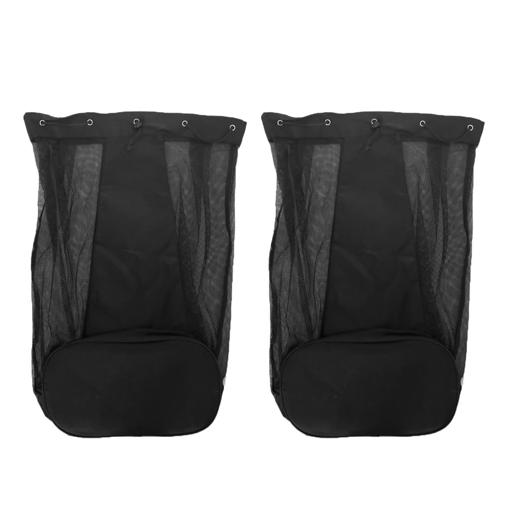 2 Pieces Heavy Duty Soccer Ball/Basketball/Volleyball Mesh Bag Hold 15 Balls
