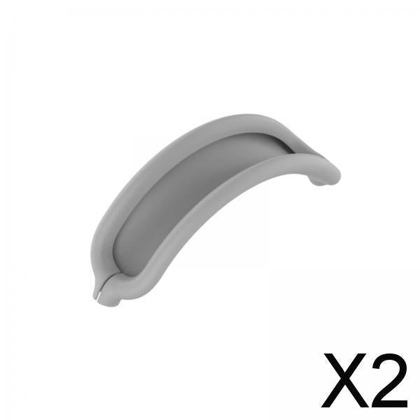 2xHeadband Cover Silicone Soft Comfortable for Wireless Headphone Accessory Gray
