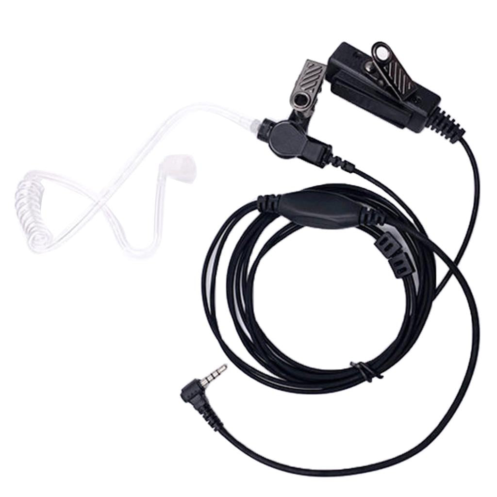 Acoustic Air Tube Earpiece with Microphone for Yaesu Vertex Walkie Talkie