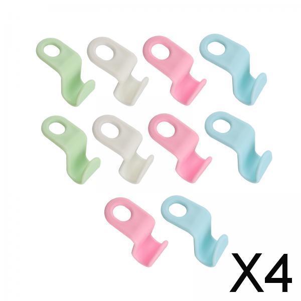 4x10x Heavy Duty Closet Cabinet Space Savers Hangers for Pants Caps Coats Mix