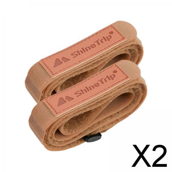 2x2x Luggage Strap Suitcase Accessories for Travel Hiking Tent Awning Storage khaki