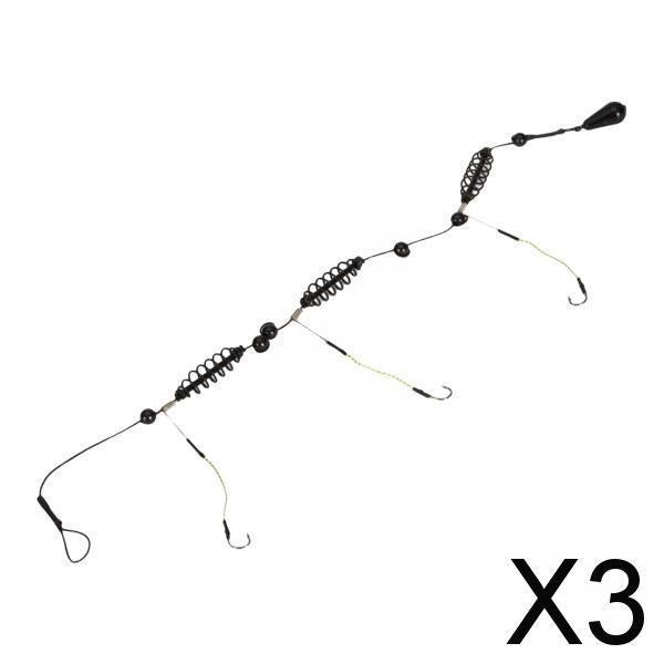 3xBait Cage for Fishing Long Range Throw Fishing Hooks Fishing Accessories 40g