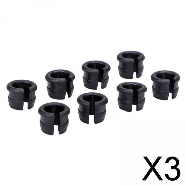 3x8Pcs Bike Vacuum Tire Valve Nut Φ 6mm for Motorcycle Road Bike Mountain Bike