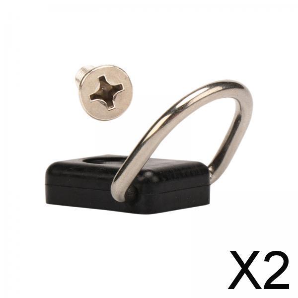 2xKayak D Ring High Quality Canoe D Ring with Screw for Kayaking Boating Parts