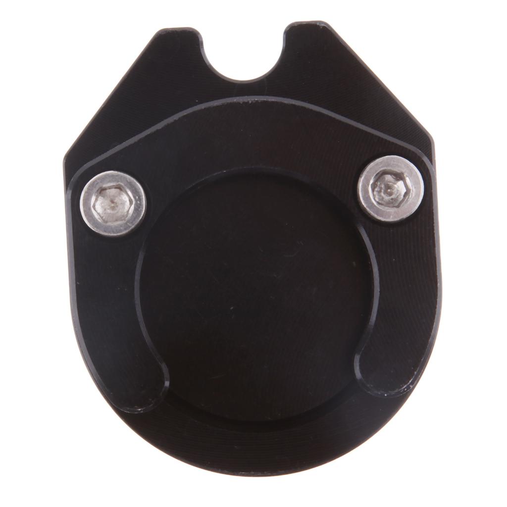 Motorcycle Kickstand Sidestand Stand Extension Enlarger Pad For Yamaha Black