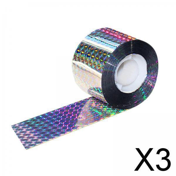 3xBird Scare Tape Stop Birds from Hitting Windows for Garden Outdoor 4.8cmx80m