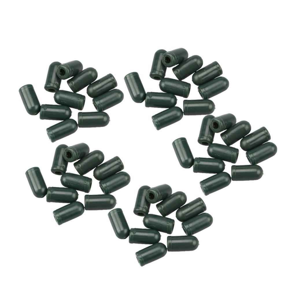 50x Carp Fishing Protector Beads Rig Knot Swivel Protecting Green Color Buffer Terminal Tackle for Carp Fishing Hair Rig