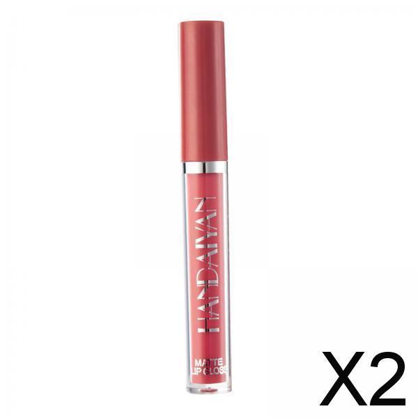 2xMatte Nude Liquid Lipstick Waterproof Makeup Durable Cosmetics 02