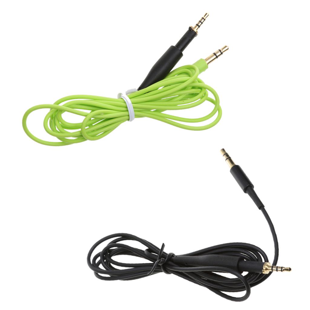 2piece Replacement Audio Cable for AKG K450/Q460/K451/K480 Headset Headphone