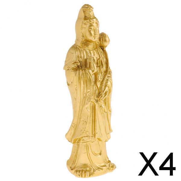 4xAvalokiteshvara Buddha Statue Tibetan Crafts Home Decor Buddhist Supplies