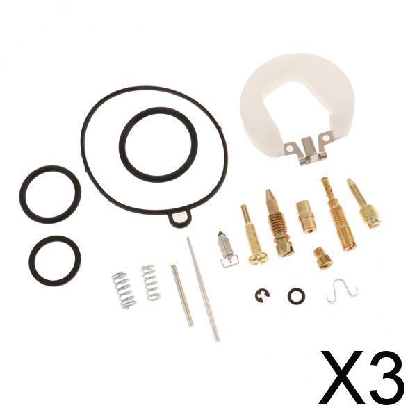 3xMetal Carburetor Rebuild Kit  Needle Main Jet Set for ATV Dirt Bike 