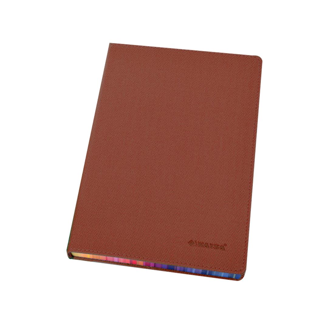 Rainbow Margin Notebook Planner Stationery for Students Home Executive Brown