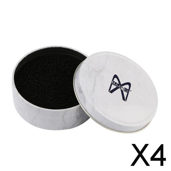 4xMakeup Brush Color Cleaner Sponge Remover Make up Brushes Cleaning Mat Box White