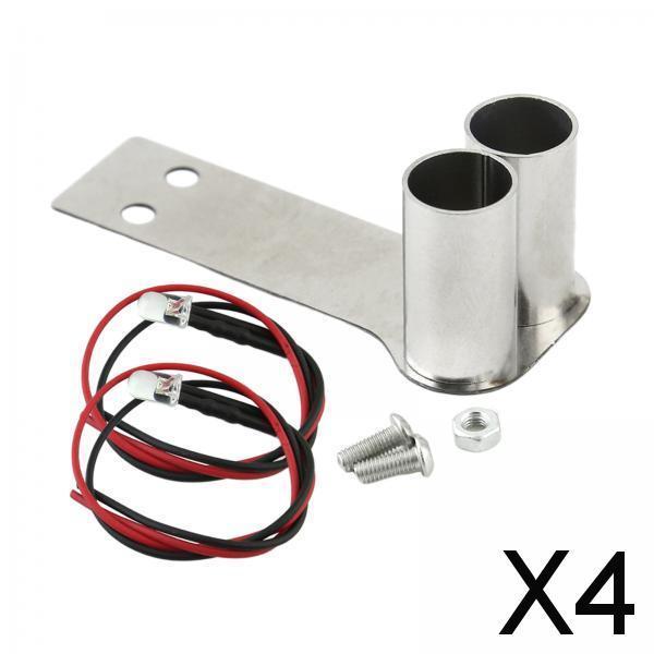 4x1/10 RC Car Simulation Exhaust Pipe Metal Tail Throat for HSP 94123 Crawler C