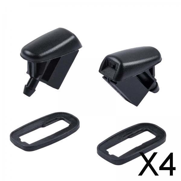 4x2Pcs Front Windshield Washer Nozzles for Ford Focus MK2 MK3 Fiesta