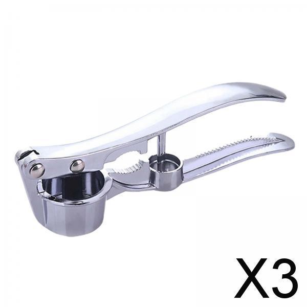 3xGarlic Masher Alloy Premium Garlic Press for Kitchen Home Cooking Vegetables Style B