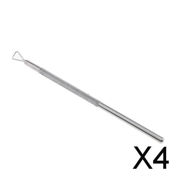 4xNail Art UV Gel Polish Remover Triangle Stick Cuticle Pusher Manicure Tool