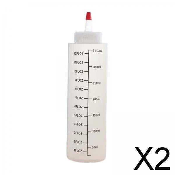 2xSalad Dressing Bottle Leakproof Ketchup Dispenser for home 350ml