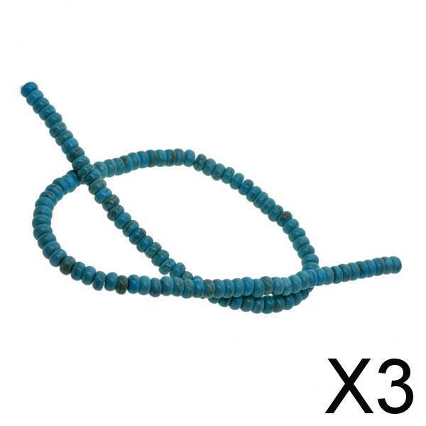 3x1 Strand Turquoise Loose Spacer Beads for jewelry making  abacus beds 6x3mm