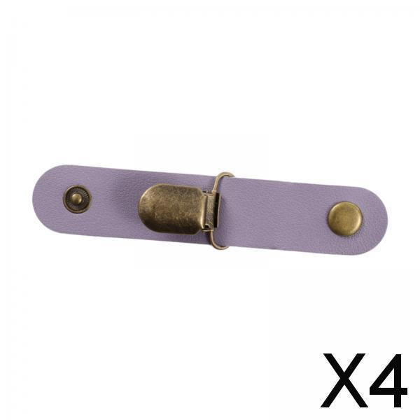 4xHat Clip for Cap Clip Travel Hat Clip for Backpacks Totes Luggage Purple