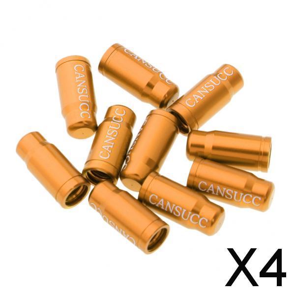 4x10Pcs Bike Valve Cap Dust Cover MTB Road Bicycle Accessories Schrader Gold