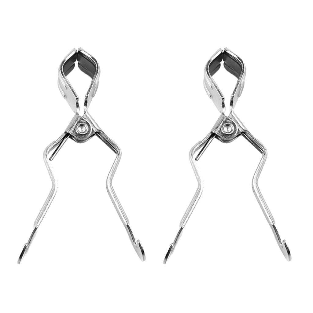 2pcs Outdoor Lantern/Toilet Paper Holder Hanger Clip Clamp on Tent Pole Tool