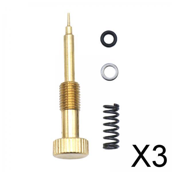 3xAir Fuel Mixture Screw Spare Parts Carb Kit for Keihin Cvk34/36/40 CV40 42mm