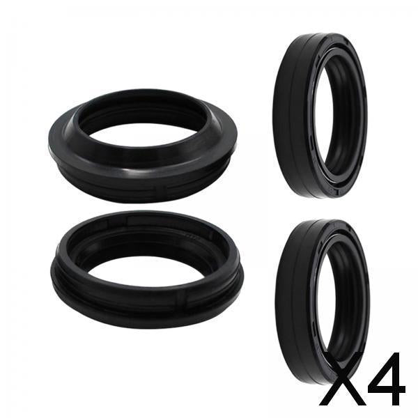 4x4Pcs Motorcycle Front Fork Damper Oil Seal and Dust Seal Durable 36x48x11mm