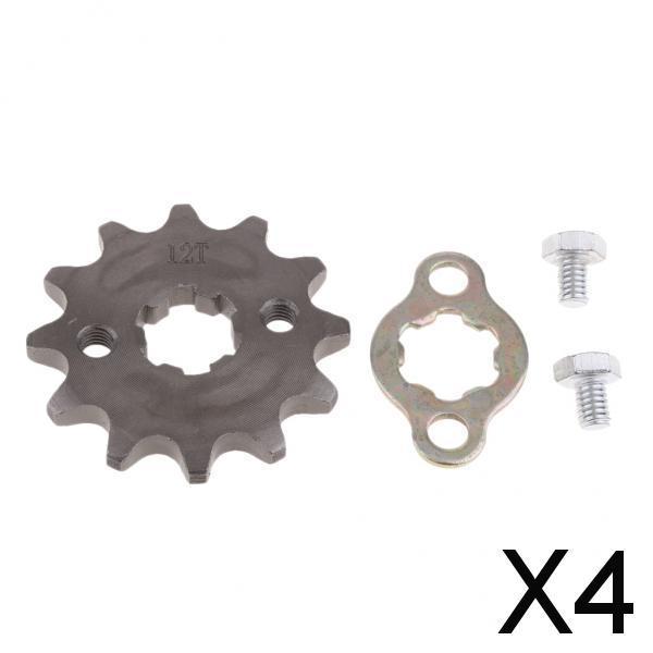 4xTooth Front Engine Sprocket for SDG 110cc 125cc Dirt Bike ATV 420-12T-17mm