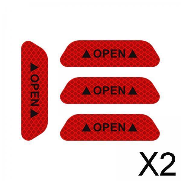 2x4x Reflective Tape Strong Adhesion for Vehicles Motorcycle Automotive Red