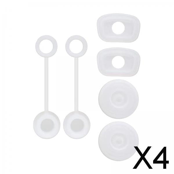 4xLeak Stopper Dustproof Portable Straw Plug Splashproof Straw Cover Cap