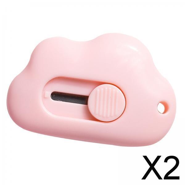 2xPortable Paper Envelope Cutter Letter Opener for Craft Boxboard Wrapping Pink
