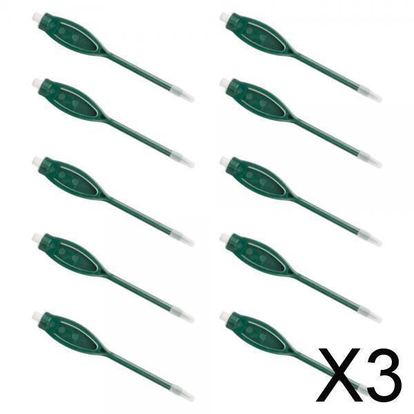 3x10x Golf Pencils Bulk 2H Marker Pens for Wedding Writing Children's Drawing Green