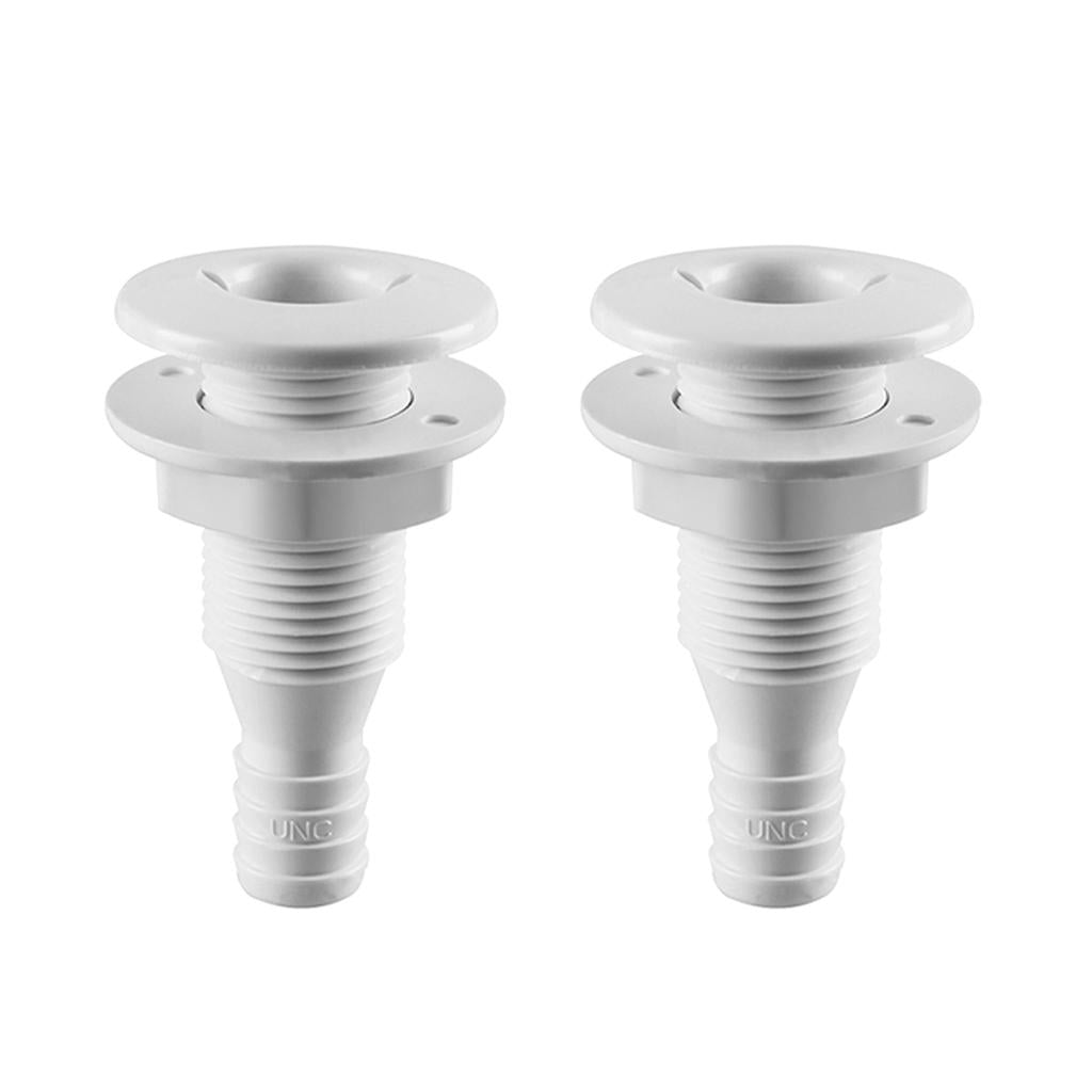 2 Pieces 1 Nylon Thru-Hull Bilge Pump and Aerator Hose Fitting for Boats"