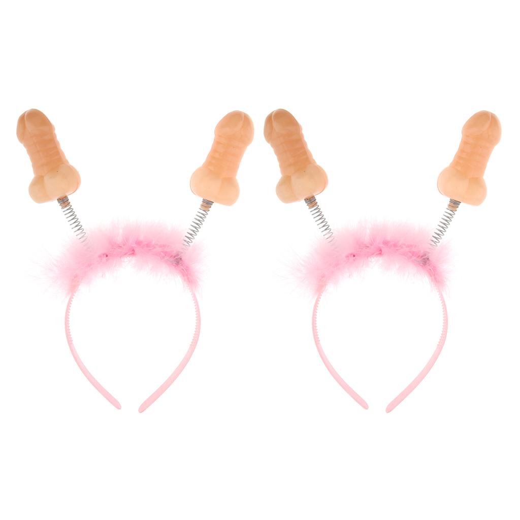 2x Funny Willy Boppers Headband Girls Woman Bride To Be Hen Night Party Gift