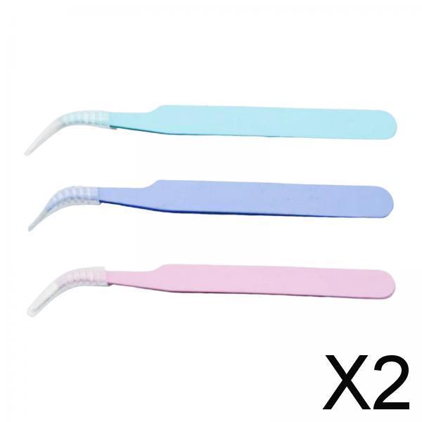 2x3x Eyelash Extension Tweezers Precision Tweezers for Stickers Jewelry Making