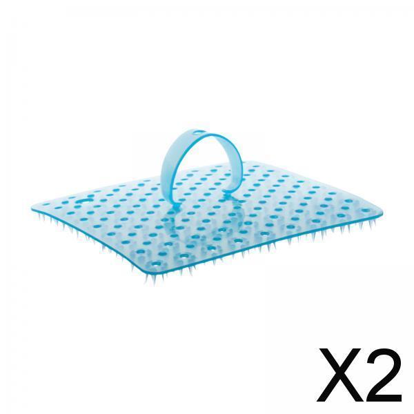 2xFruit Vegetable Brush Delicate Fruit Brush for Vegetable Kitchen Carrot blue