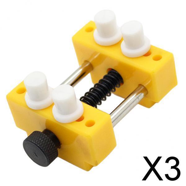 3xWatchmaker Repair Tools Watch Back Case Remover Watch Holding Tool Yellow