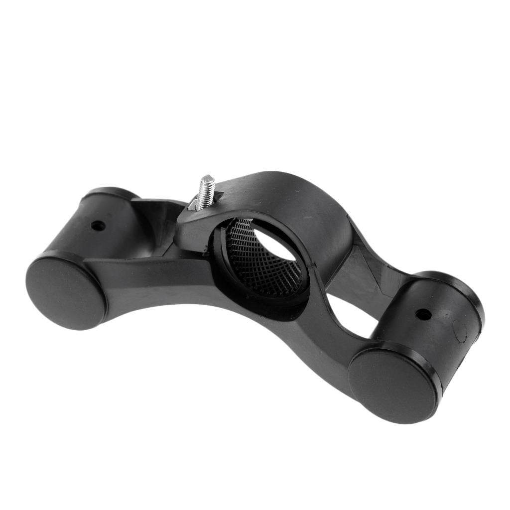 Handlebar Extension Bicycle Dual Bike Light Holder Extender Mount Black